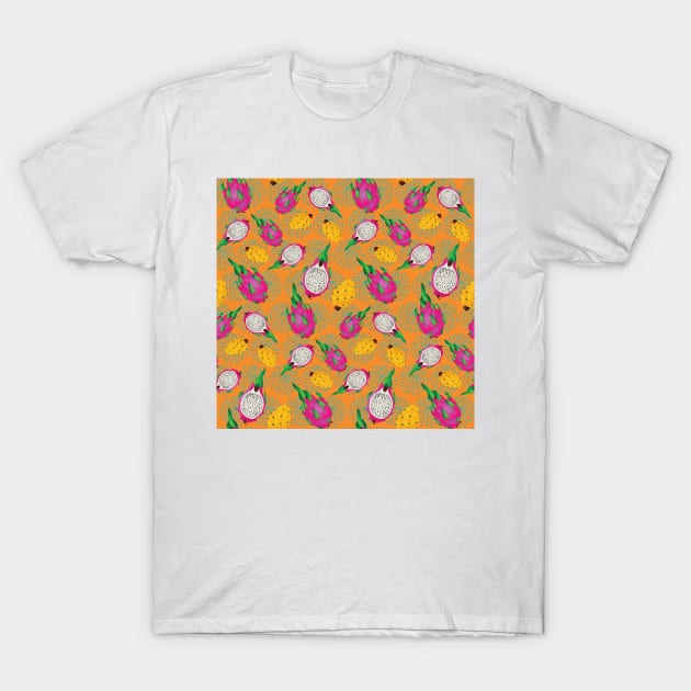 Dragon Fruit Fiesta T-Shirt by Pamelandia